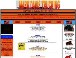 markdavistrucking.com screenshot