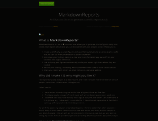 markdownreports.github.io screenshot