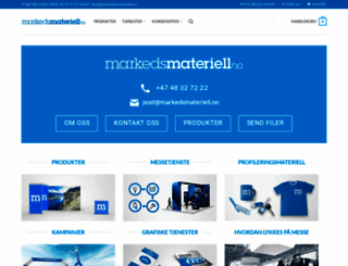 markedsmateriell.no screenshot