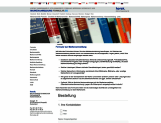 markenanmeldung-formular.de screenshot