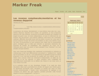 markerfreak.weebloggity.com screenshot