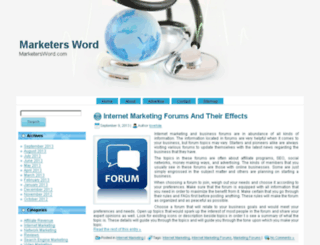 marketersword.com screenshot