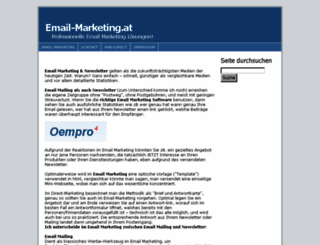 marketing-email.at screenshot