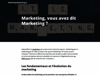 marketing-marketing.fr screenshot