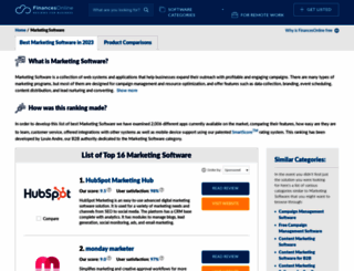 marketing-software.financesonline.com screenshot