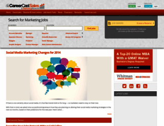 marketing.careercast.com screenshot