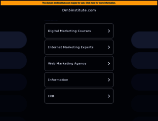 marketing.dm3institute.com screenshot