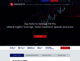 marketing.vantagefx.com screenshot