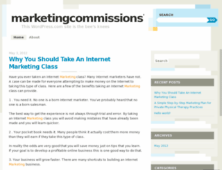 marketingcommissions7.wordpress.com screenshot