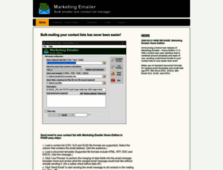 marketingemailer.com screenshot
