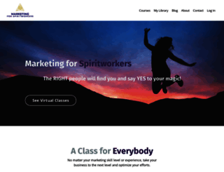 marketingforspiritworkers.com screenshot