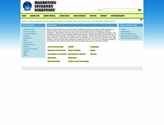 marketinginternetdirectory.com screenshot