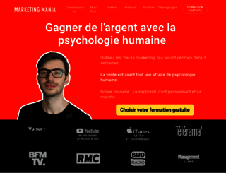 marketingmania.fr screenshot