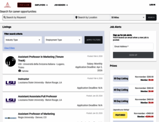 marketingphdjobs.org screenshot