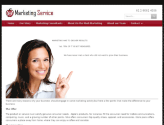 marketingservice.net.au screenshot
