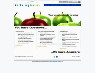 marketingtactics.com screenshot