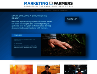 marketingtofarmers.com screenshot
