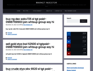 marketinvestor.in screenshot