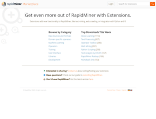 marketplace.rapidminer.com screenshot