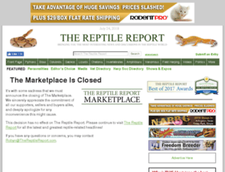 marketplace.thereptilereport.com screenshot