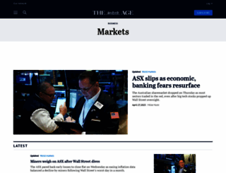 markets.theage.com.au screenshot