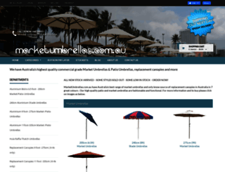 marketumbrellas.com.au screenshot