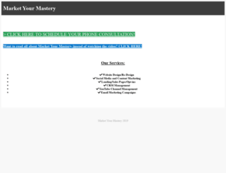 marketyourmastery.com screenshot