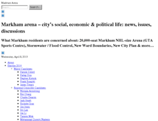 markhamarena.ca screenshot