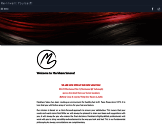 markhamsalon.com screenshot