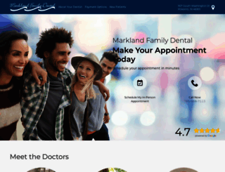marklandfamilydental.com screenshot