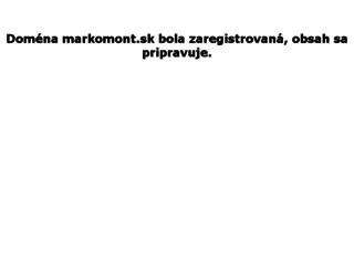 markomont.sk screenshot