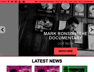 markronson.com screenshot