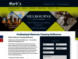 marksmattresscleaning.com.au screenshot