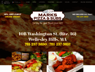 markspizzaandsubs.com screenshot