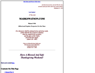 markswatson.com screenshot