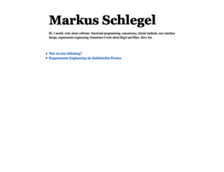 markus-schlegel.com screenshot