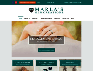 marlasgemcreations.com screenshot