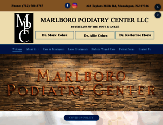 marlboropodiatrycenter.com screenshot