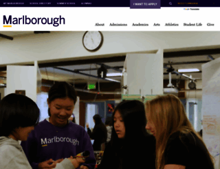 marlboroughschool.org screenshot