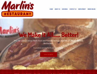 marlinsfamilyrestaurant.com screenshot