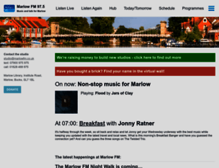 marlowfm.co.uk screenshot