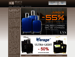 maro-bagages.com screenshot