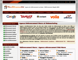 maroc-referencement-web.com screenshot