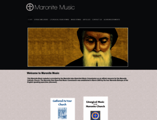 maronitemusic.org screenshot
