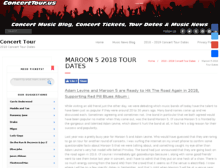 maroon5tour.com screenshot