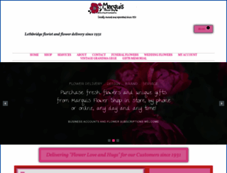 marquisflowers.com screenshot