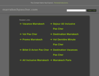 marrakechpascher.com screenshot