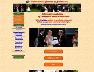 marriagecelebrant.com screenshot