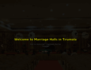 marriagehallsintirumala.com screenshot