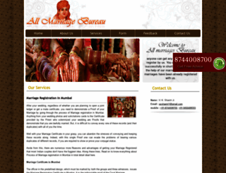 marriageregistrationmumbai.com screenshot